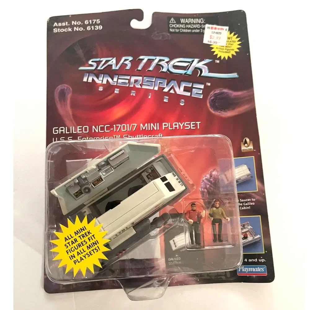 Vintage Star Trek Innerspace Galileo Shuttlecraft Mini Playset - Playmates 1996